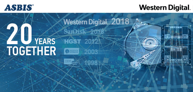 20 Years Of Cooperation With Western Digital Corporation:  Another Milestone of ASBIS Enterprises History!
