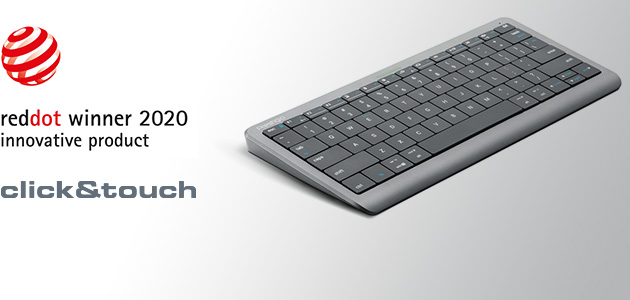 Prestigio Click&Touch – award-winning keyboard with touchpad on keys!